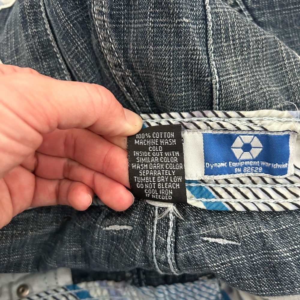 Southpole Vintage Y2K Baggy Jeans Denim Mens 34 Dark Wash - Picture 5 of 14